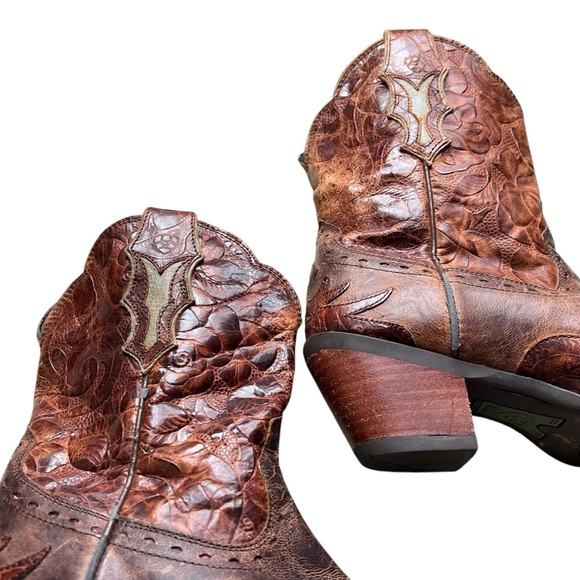 Ariat Womens Brown Leather Dahlia Cowboy Western Boots size 7 10008781 - Picture 5 of 16